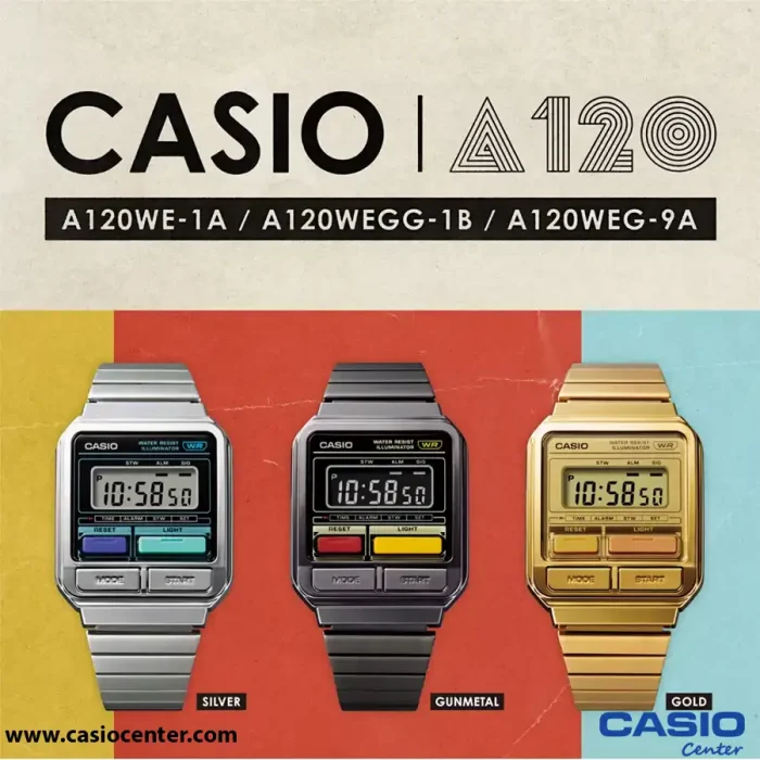 ساعت مچی زنانه کاسیو اصل مدل A120WEG-9ADF