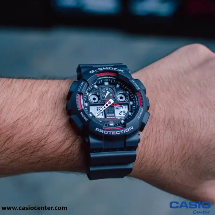 ساعت مچی مردانه کاسیو جی شاک اصل مدل GA-100-1A4