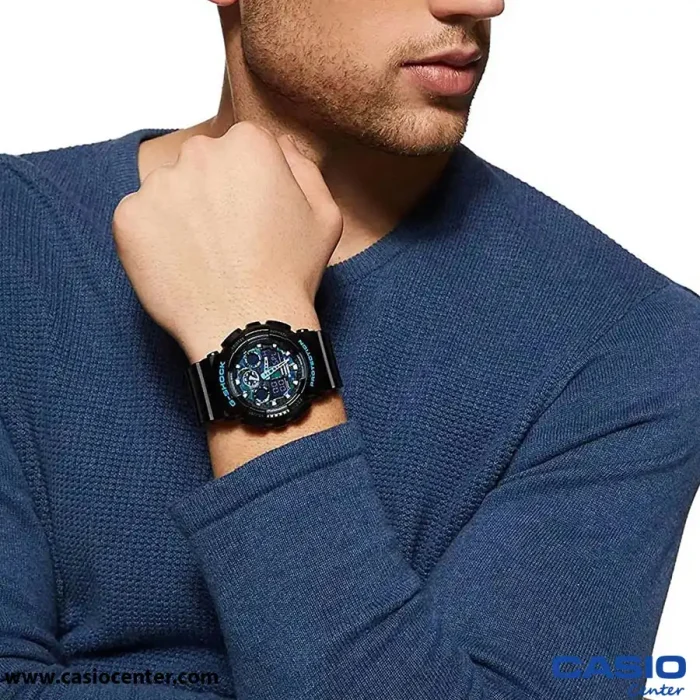 ساعت مچی مردانه کاسیو جی شاک اصل مدل GA-100CB-1A
