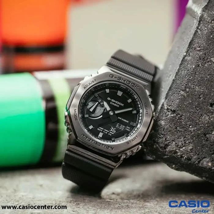 ساعت مچی مردانه کاسیو جی شاک اصل مدل GM-2100BB-1ADR