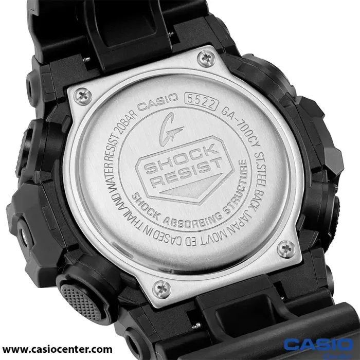 ساعت مچی مردانه کاسیو جی شاک اصل مدل GA-700CY-1ADR