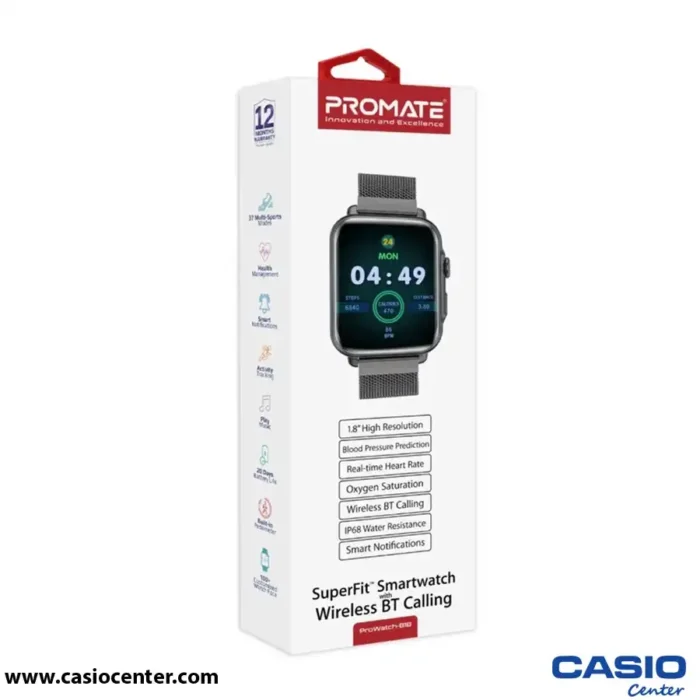 ساعت هوشمند پرومیت مدل PROWATCH-B18.GRAPHITE