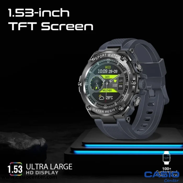 ساعت هوشمند پرومیت مدل XWATCH-R19.GREY با صفحه گرد و قابلیت تماس بلوتوثی
