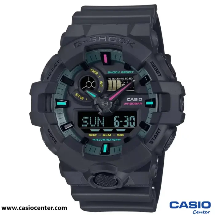 ساعت مچی مردانه کاسیو جی شاک اصل مدل GA-700MF-1ADR