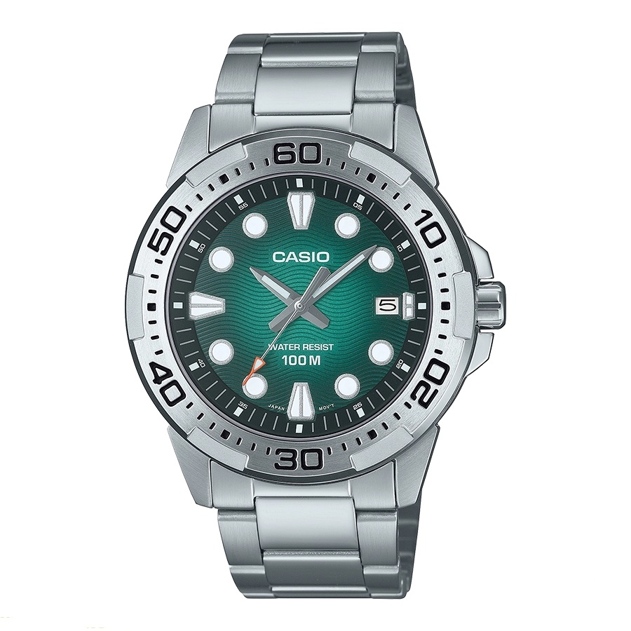 Casio-Mtd-140D-3A-Green-Dial Casio Mtd 140D 3A Green Dial